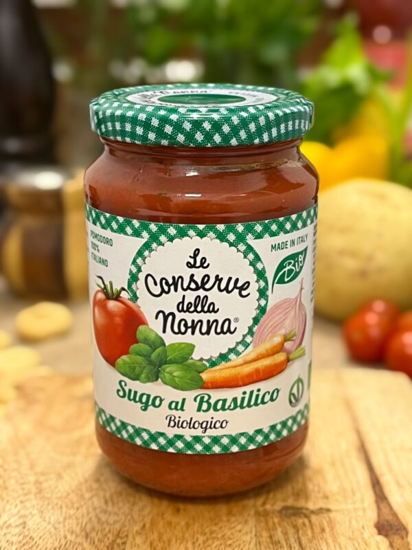 Sugo al pomodoro e basilico bio «Le conserve della nonna» 350gr
