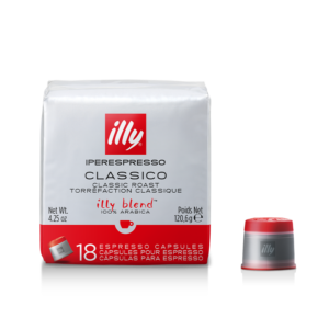 «ILLY» Capsulas de sabor «CLASSICO» para maquina «Iperespresso» (18 capsulas)