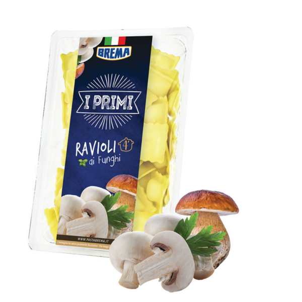 Ravioli ai funghi – Pastificio «Brema» – 250gr