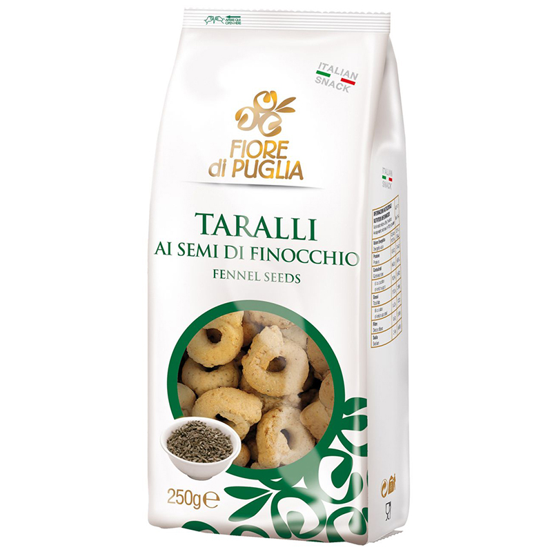 Taralli al finocchio «Fiore di Puglia» 250gr