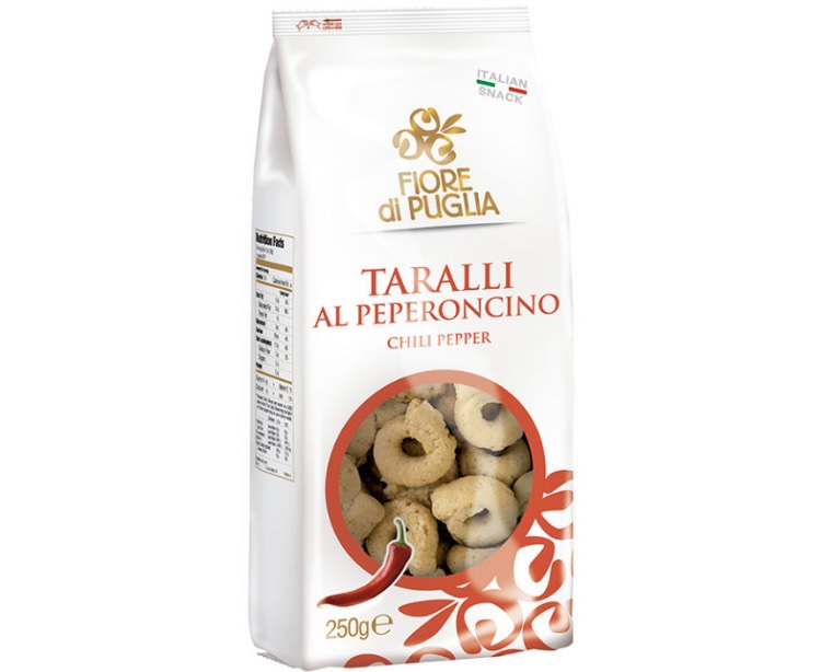 Taralli al peperoncino «Fiore di Puglia» 250gr