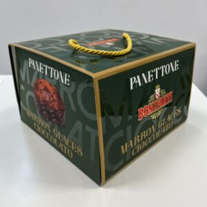 Panettone con Marron Glacé y Chocolate «Bonifanti» 750gr incarto Regalo