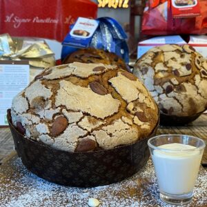 Panettone Artigianale Glassato con Mandorle «Bonifanti» 750 gr conf. cellophane